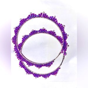 Hand crafted beaded earrings-available in various colours you can mix and match!